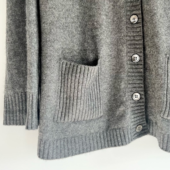 Orvis 100% Cashmere Cardigan in Grey Size XL - Picture 7 of 10